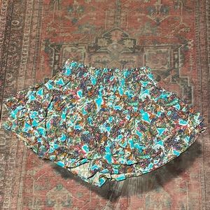 Flowy & Flirty skort with colorful fun boho pattern! BRAND NEW! Never worn.